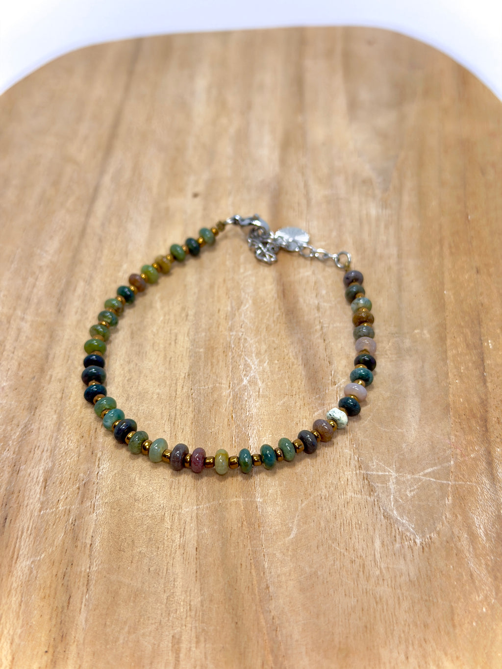 Bracelet homme en agate indienne 