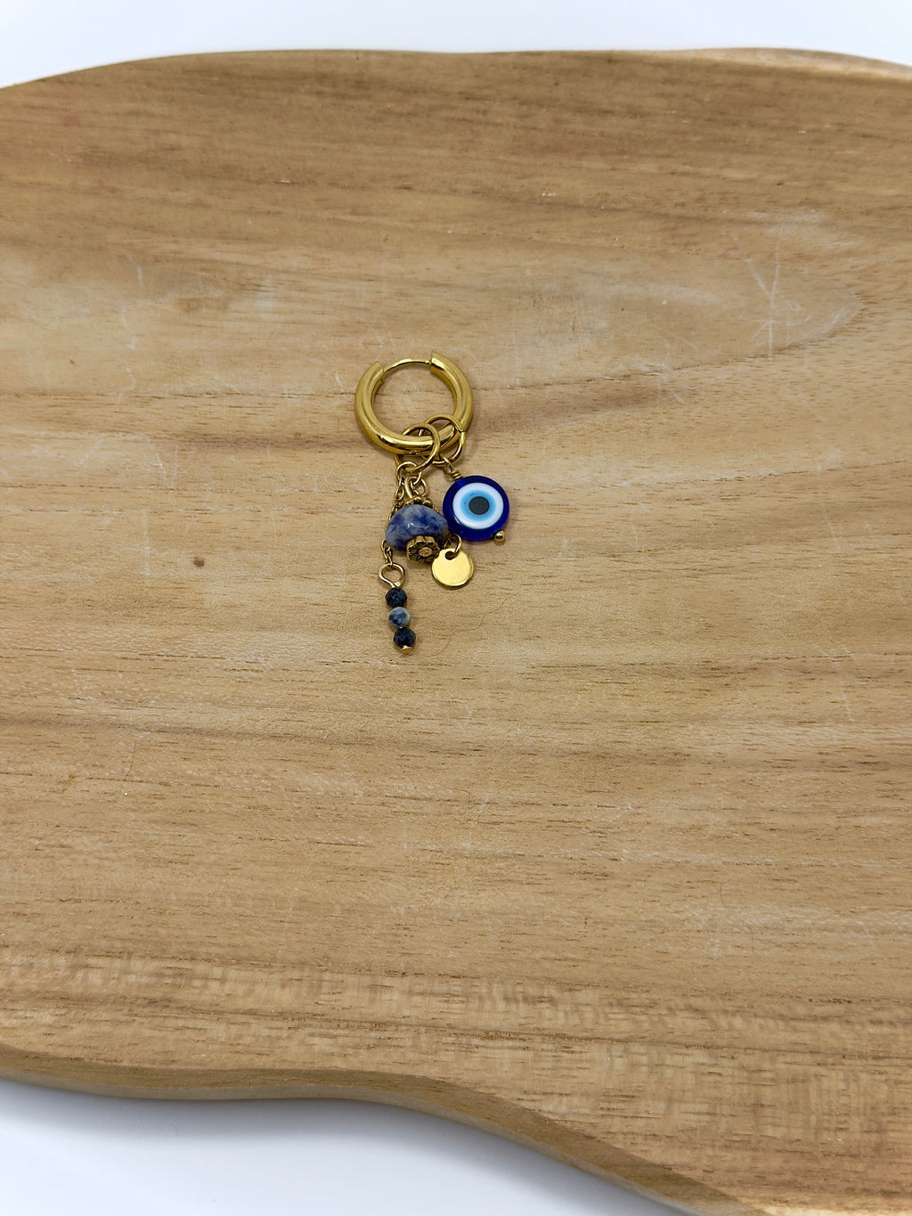 Mix de breloques en acier inoxydable et pierres naturelles bleues pour personnaliser ta boucle 