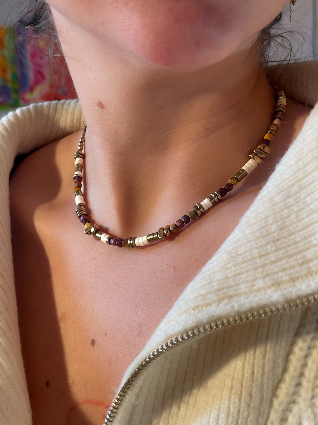 Collier en pierres naturelles 