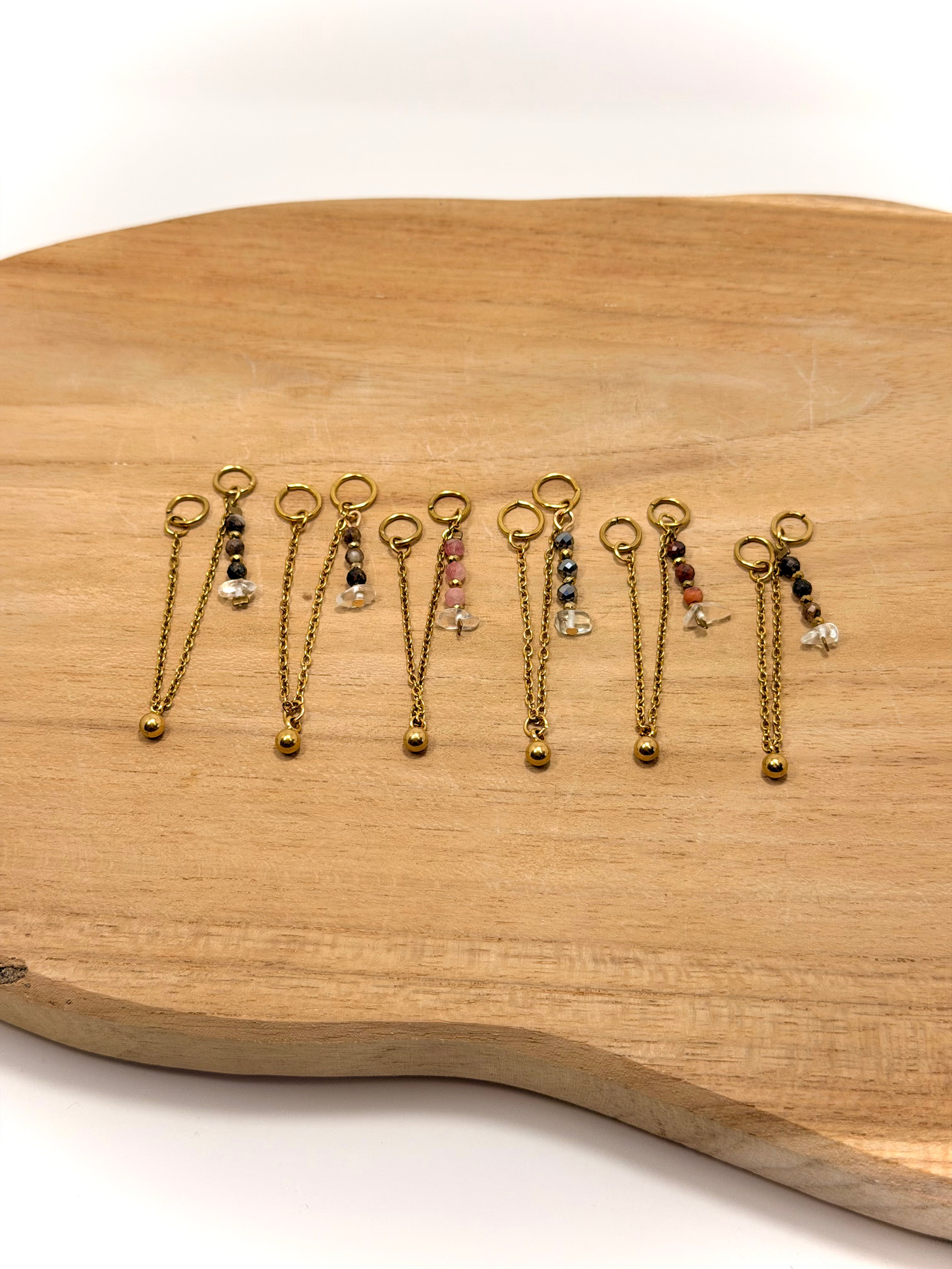 Zoom sur les breloque pour personnaliser tes boucles d'oreilles 